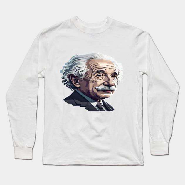 Albert Einstein Clothing Long Sleeve T-Shirt by naturebabylon